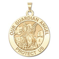 Our Guardian Angel - Round Religious Medal  "EXCLUSIVE"