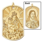 Scapular Double Sided Dog tag Religious Medal "EXCLUSIVE"