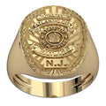 Personalized New Jersey Police Badge Ring with Name & Department