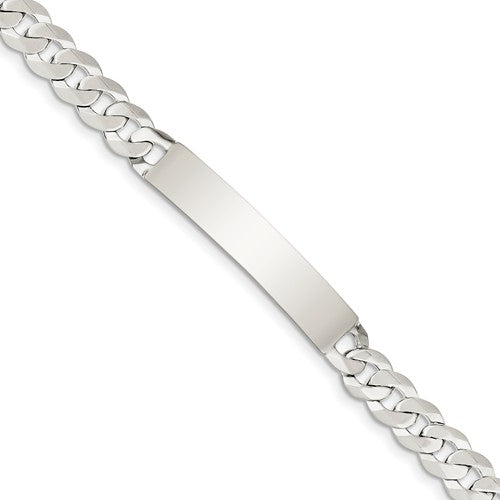 Custom Engraved Sterling Silver Women's Curb Link ID Bracelet