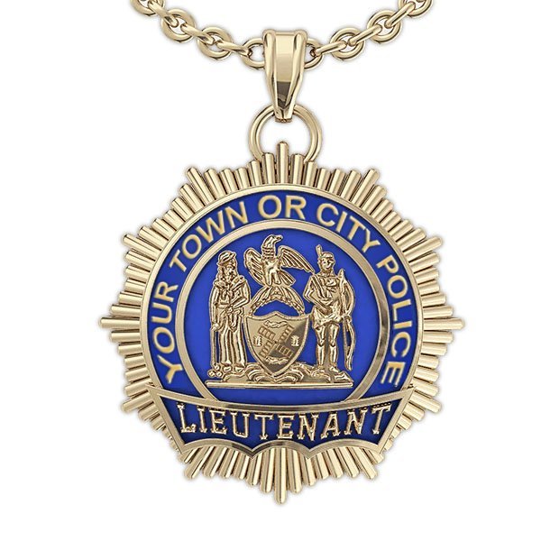 Personalized Lieutenant Badge with Your Number & Department