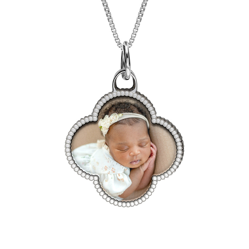 Lucky Clover Photo Pendant
