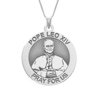 Pope Leo XIV - Pray For Us Religious Medal Round Laser Engraved "EXCLUSIVE"