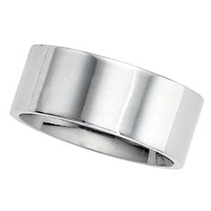 Sterling Silver Approx. 0.31 Inch Flat Comfort-Fit Wedding Band
