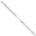 Custom Engraved Sterling Silver Women's Twisted Anchor ID Bracelet