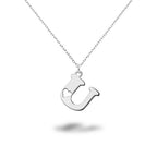 Initial Heart Cut-Out Pendant