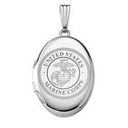 Oval Marine Corps Picture Locket