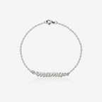 Mama Script Adjustable Bracelet With Cz's