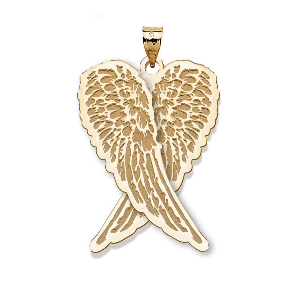 Guardian Angel Folded Wings Medal  "EXCLUSIVE"