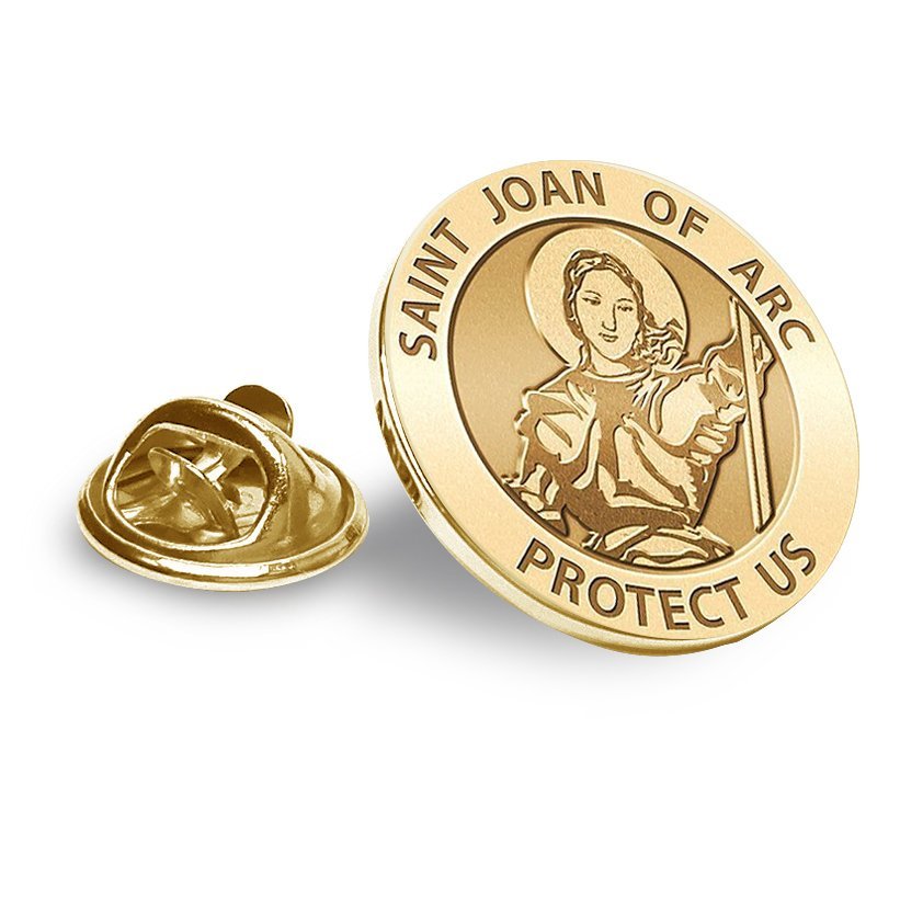 Saint Joan of Arc Religious Brooch/ Lapel Pin