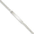 Custom Engraved Sterling Silver Women's Curb Link ID Bracelet