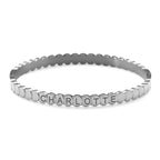 Overlapping Round Bangle Bracelet