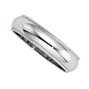 Sterling Silver Approx. 0.20 Inch Milgrain Wedding Band — original PicturesOnGold photograph 1