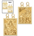 Double Sided Scapular Religious Medals Set