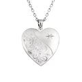 Floral Heart with Star Design Locket