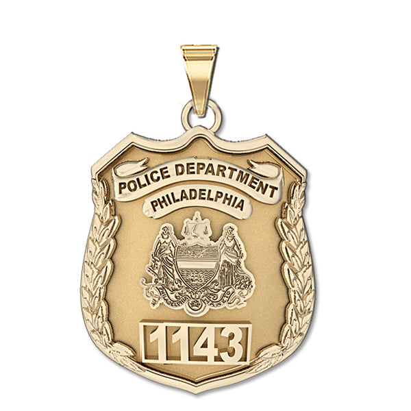 Personalized Philadelphia Police Badge with Your Number