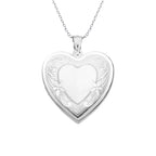 Floral Heart Mirror Locket