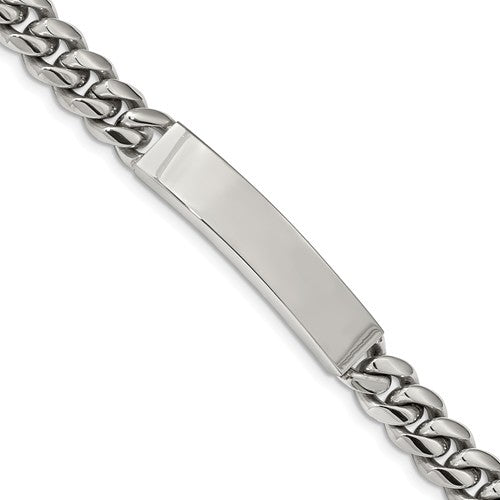 Custom Engraved Stainless Steel Men's Curb Link ID Bracelet