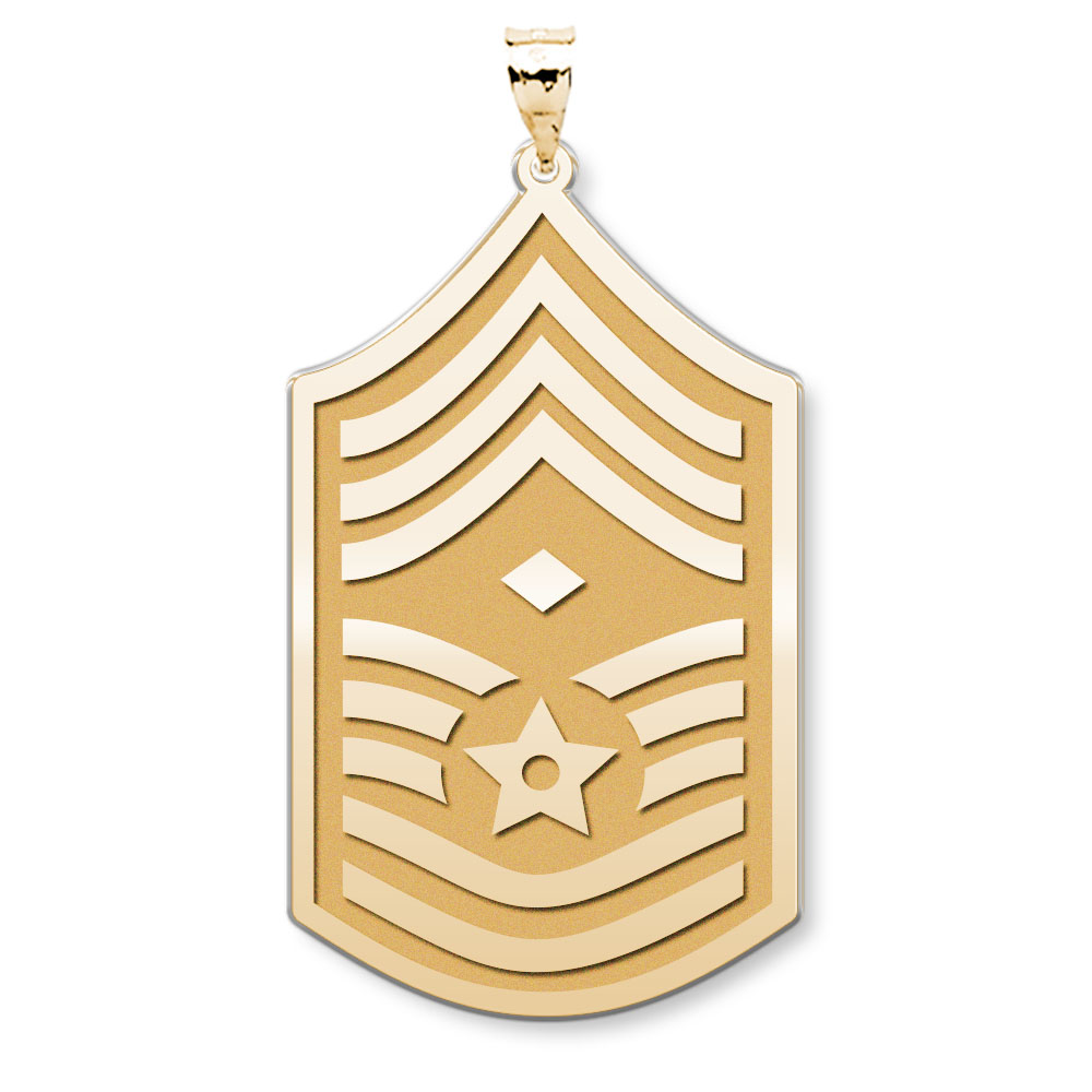 Unites States Air Force Chief Master Sergeant (Note Diamond) Pendant