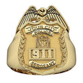 New York Police Sergeant Badge Ring with Number & Department