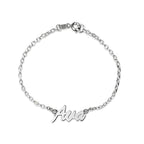 Personalized Modern Script Name Bracelet