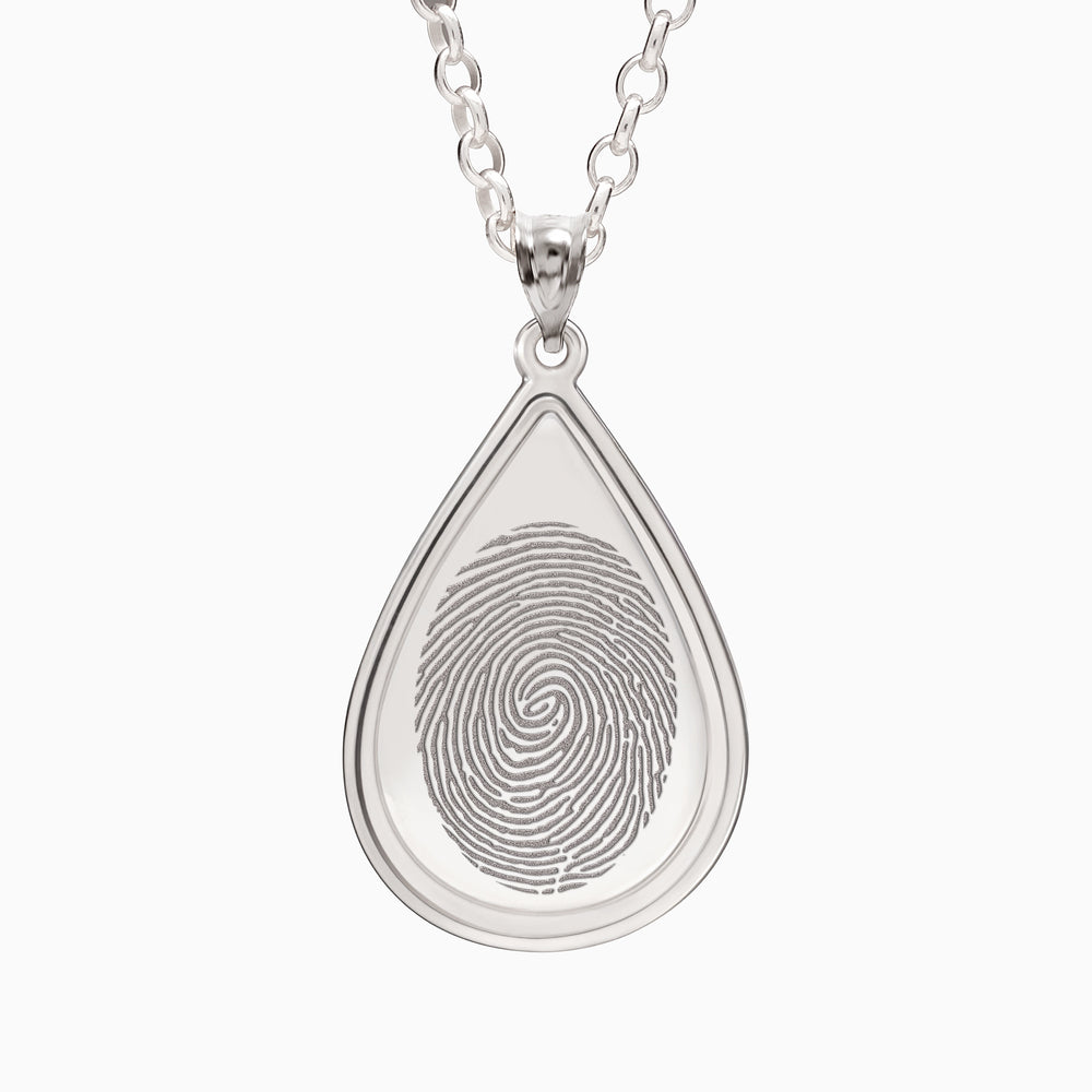 3D Teardrop Shape with Fingerprint