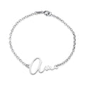 Exclusive Personalized Modern Script Name Bracelet - Adjustable Size
