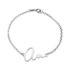 Exclusive Personalized Modern Script Name Bracelet - Adjustable Size