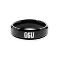 Officially Licensed Ohio State University College Black Stainless Ring