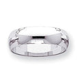 14K White Gold Approx. 0.24 Inch Half-Round Wedding Band — original PicturesOnGold photograph 1