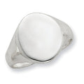 Sterling Silver Women's Oval Signet Ring