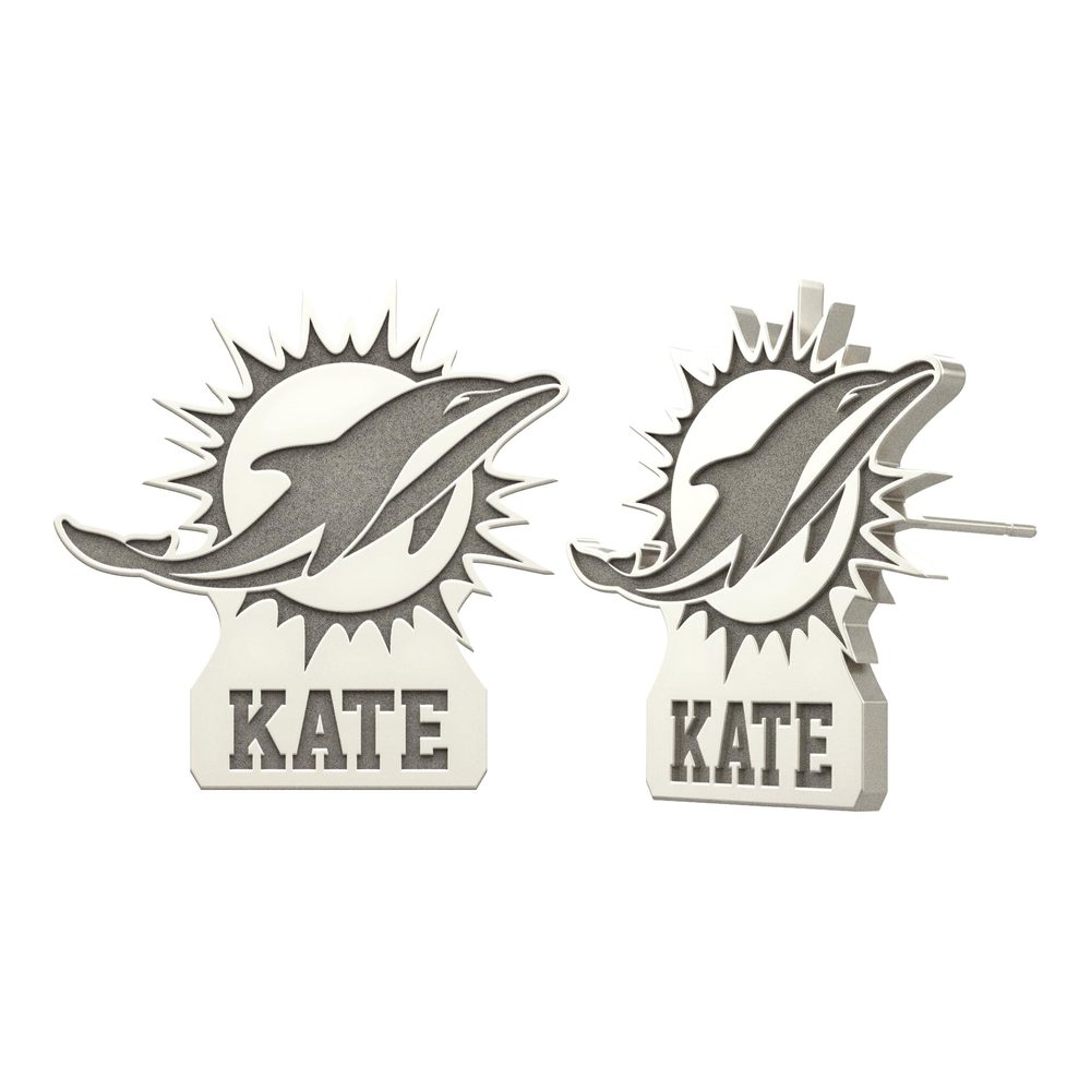 Officially Licensed Miami Dolphins Earrings