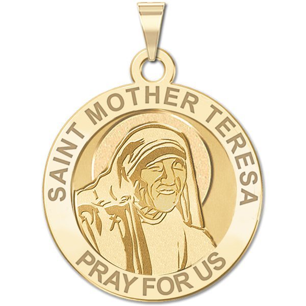 Saint Mother Teresa Religious Medal in Laser