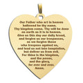 "Lord's Prayer" Heart Pendant