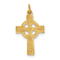 Sterling Silver & 24k Gold -plated Celtic Cross Pendant