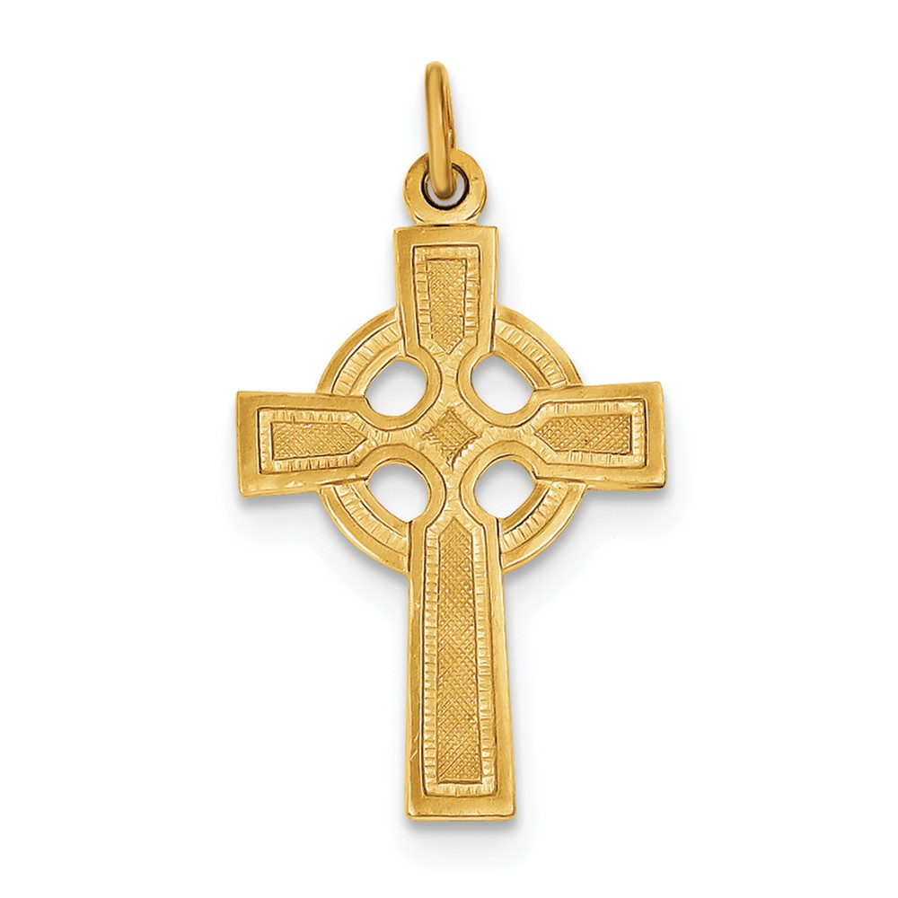 Sterling Silver & 24k Gold -plated Celtic Cross Pendant