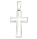 Sterling Silver Polished Cross Pendant