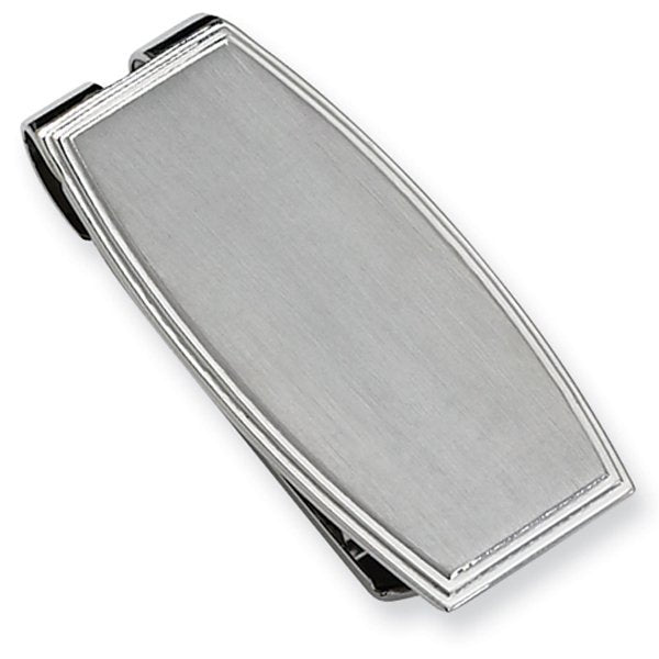 Engravable Stainless Steel Money Clip | PicturesOnGold.com