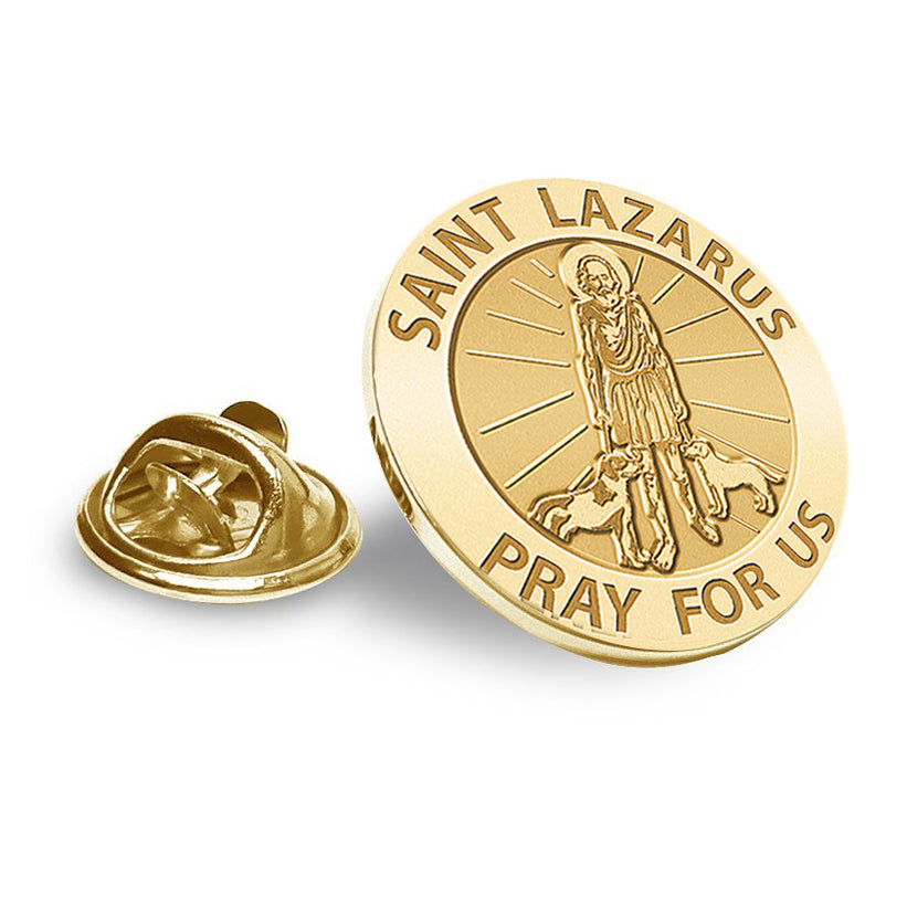Saint Lazarus Religious Brooch/ Lapel Pin  "EXCLUSIVE"