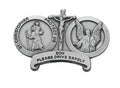 Saint Christopher & Guardian Angel Religious Metal Visor Clip