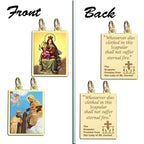 Double Sided Scapular Religious Medals Set