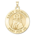 Saint Dominic Round Religious Medal