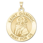 Saint Dominic Round Religious Medal