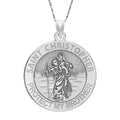 Saint Christopher Protect My Brother Religious Round Medal