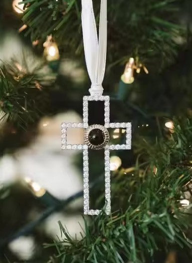 Photo Projection Cross Tree Ornament