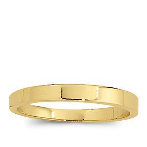 14K Yellow Gold Approx. 0.08 Inch Flat Wedding Band