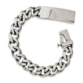 Custom Engraved Stainless Steel Men's Curb Link 8.5in ID Bracelet