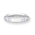 14K White Gold Approx. 0.12 Inch Half-Round Wedding Band — original PicturesOnGold photograph 1