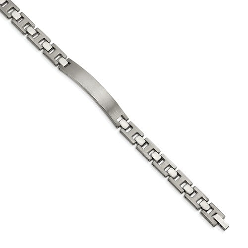 Custom Engraved Titanium Men's 8.5in ID Bracelet