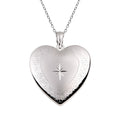 Heart with Scroll Border and Star Design Locket